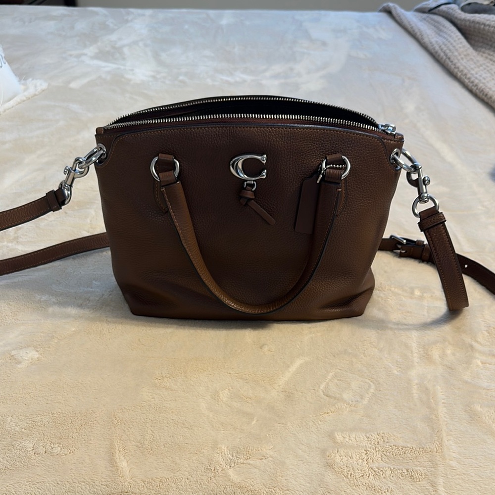 Coach Brown Leather Shoulder Bag